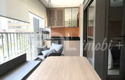 Apartamento mobiliado com varanda gourmet - 1 dormitório - 1 vaga - jardins - locação