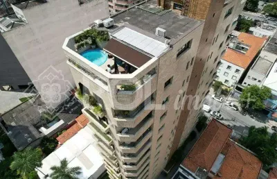 Cobertura  em pinheiros, são paulo-sp: 4 quartos, 1 suíte, 2 salas, 4 banheiros, 3 vagas, 196m².