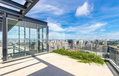 Cobertura de luxo no brooklin: 4 quartos, 4 suítes, 3 salas, 5 vagas - são paulo-sp, 411 m².