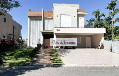 Sobrado com 4 dormitórios à venda, 390 m² por r$ 4.500.000,00 - bosque do vianna - cotia/sp