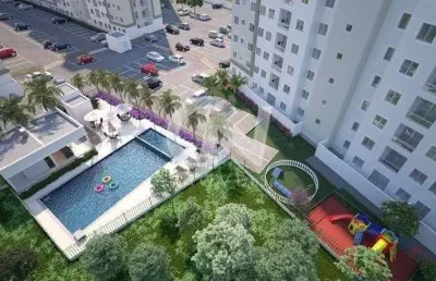 Apto pronto para morar com elevador e sacada com churrasqueira - floresta