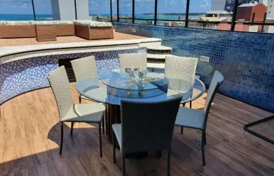 Cobertura com 5 dormitórios à venda, 312 m² por r$ 2.500.000,00 - tambaú - joão pessoa/pb