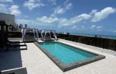 Apartamento com 1 dormitório à venda, 59 m² por r$ 650.000 - cabo branco - joão pessoa/pb