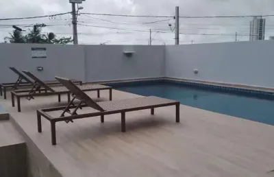 Apartamento com 1 dormitório à venda, 35 m² por r$ 300.000,00 - ponta de campina - cabedelo/pb