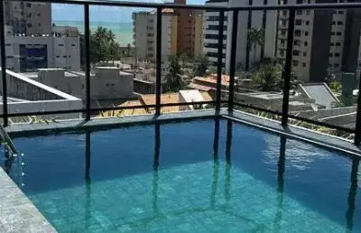 Apartamento com 1 dormitório à venda, 24 m² por r$ 310.000 - intermares - cabedelo/pb