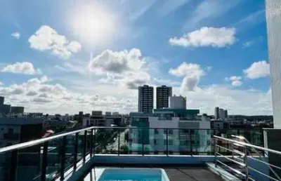 Flat com 1 dormitório à venda, 19 m² por r$ 295.000,00 - intermares - cabedelo/pb