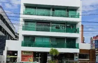 Flat com 1 dormitório à venda, 23 m² por r$ 420.000 - tambaú - joão pessoa/pb