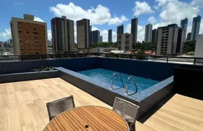 Apartamento com 1 dormitório à venda, 38 m² por r$ 430.000,00 - manaíra - joão pessoa/pb