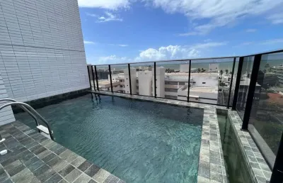 Flat com 1 dormitório à venda, 26 m² por r$ 380.000,00 - jardim oceania - joão pessoa/pb