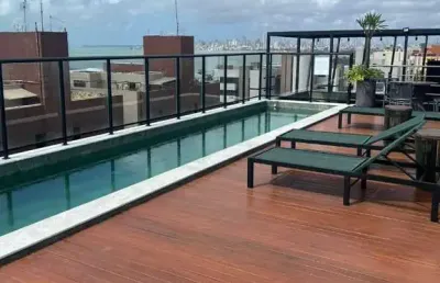 Apartamento com 1 dormitório à venda, 21 m² por r$ 280.000,00 - intermares - cabedelo/pb