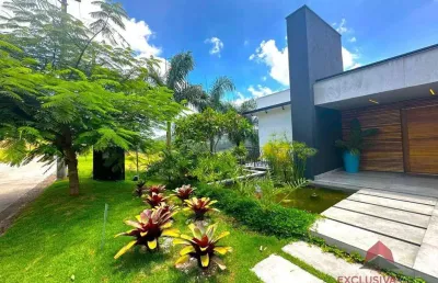 Casa com 4 dormitórios, 480 m² - venda por r$ 2.300.000,00 ou aluguel por r$ 12.810,00/mês - estância santa bárbara 2 - jambeiro/sp