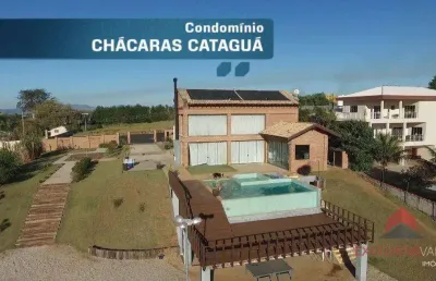 Casa com 3 dormitórios, 700 m² - venda por r$ 3.950.000,00 ou aluguel por r$ 18.592,00/mês - chácaras cataguá - taubaté/sp