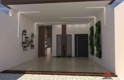 Linda casa em construção com 03 dormitórios (1st.) à venda, 76 m² por r$ 600.000 - bosque dos eucaliptos - são josé dos campos/sp