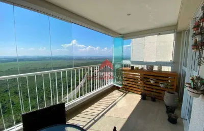 Apartamento com 3 suites, varanda gourmet, 3 vagas, vista incrível à venda, 142 m² por r$ 1.445.000 - jardim das indústrias - são josé dos campos/sp