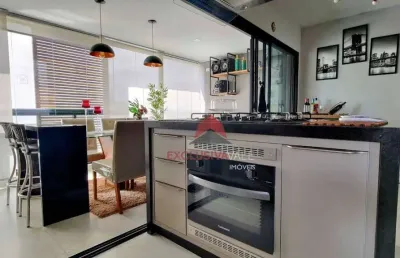 Apartamento mobiliado com 2 dormitórios, suíte, varanda gourmet à venda, 84 m² por r$ 1.200.000 - vila adyana - são josé dos campos/sp