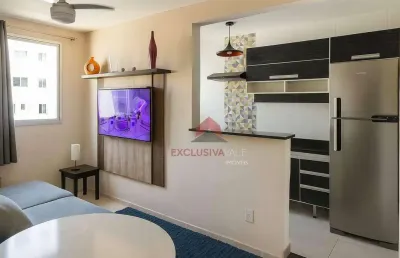 Apartamento com 2 dormitórios à venda, 45 m² por r$ 230.000,00 - villa branca - jacareí/sp