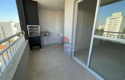 Lindo apartamento novo recém entregue com 02 dormitórios (1st.) à venda, 64 m² por r$ 530.000 - parque industrial - são josé dos campos/sp