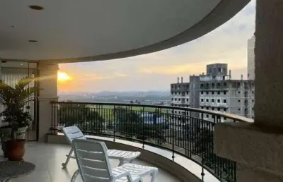 Apartamento com 4 suítes, 410 m² - venda por r$ 7.990.000 ou aluguel por r$ 48.383/mês - jardim aquarius - são josé dos campos/sp