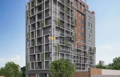 Apartamento com sacada no centro cívico, próximo ao mon em curitiba - 9332
