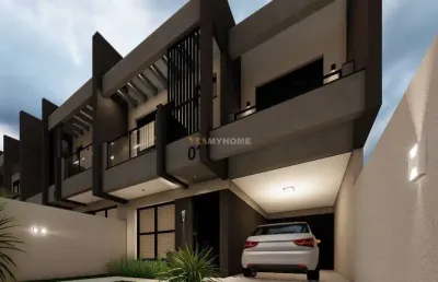 Sobrado em santa felicidade com 3 suítes e jardim/garden - 45513