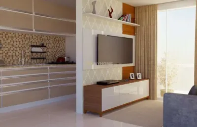 Apartamento 2 quartos e 1 vaga com churrasqueira no campo comprido - 28034