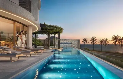 Cobertura duplex de luxo em guaratuba com vista mar panorâmica - co98554