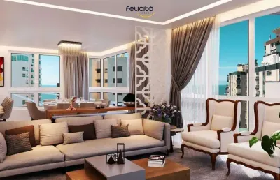 Apartamento no centro de balneário camboriú com 4 suítes