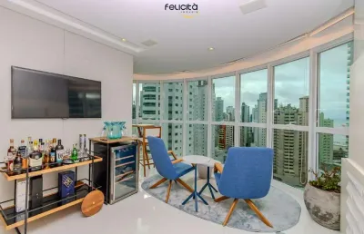 Apartamento com 3 suítes no ed. elegance tower em balneário camboriú.