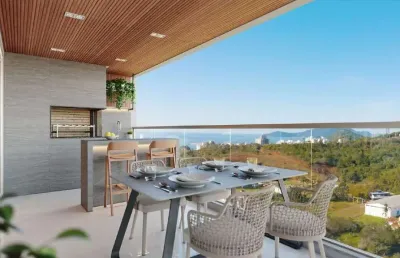 Apartamento na planta à venda na praia brava/itajaí.