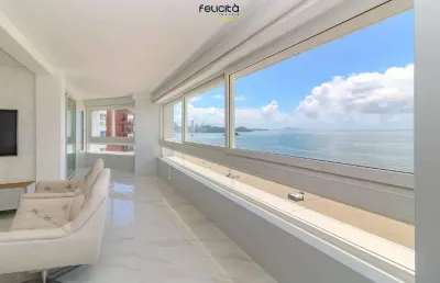 Apartamento frente mar à venda em balneário camboriú com 4 suítes