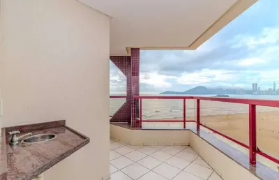 Apartamento frente mar à venda no ed. torre do sol em balneário camboriú