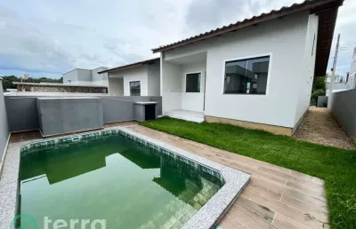 Casa com 3 quartos à venda em benedito, indaial , 74 m2 por r$ 450.000