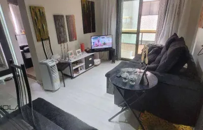 Apartamento com 1 dormitório à venda, 48 m² por r$ 295.000,00 - vila caiçara - praia grande/sp