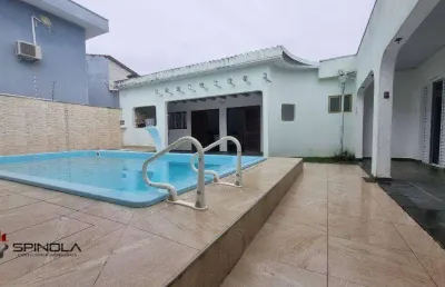 Casa com 5 dormitórios à venda, 210 m² por r$ 900.000,00 - solemar - praia grande/sp