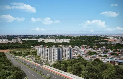 Apartamentos de 2 quartos, varanda, vaga de garagem