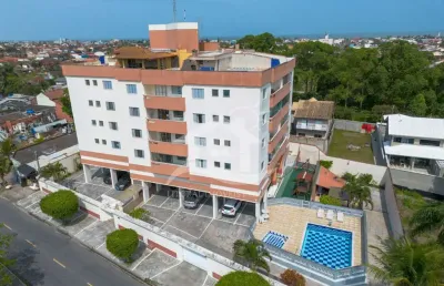 Apartamento alto à venda com piscina, 2 quarto(s),  sendo 1 suíte(s) (edificio atlantico) no bairro três marias, 800 metros da praia, peruíbe-sp