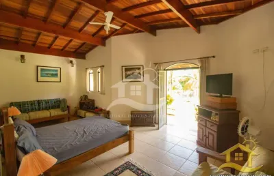 Casa térrea à venda com piscina, 3 quarto(s),  sendo 3 suíte(s)  no bairro estância são marcos, 0 metros da praia, peruíbe-sp