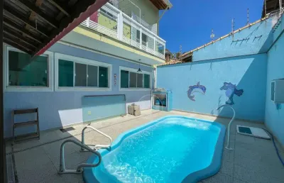Casa sobrado à venda , 4 quarto(s),  sendo 4 suíte(s)  no bairro oasis, 500 metros da praia, peruíbe-sp