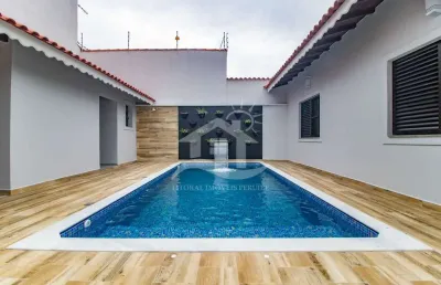 Casa térrea à venda , 3 quarto(s),  sendo 1 suíte(s)  no bairro cidade nova peruíbe, 500 metros da praia, peruíbe-sp