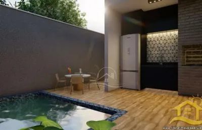 Casa térrea com piscina à venda , 2 quarto(s),  sendo 1 suíte(s)  no bairro centro, 0 metros da praia, itanhaém-sp