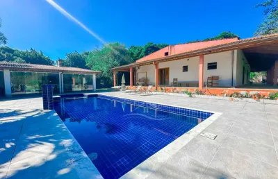 Chácara rural à venda com piscina, ,   no bairro vila peruíbe, 5000 metros da praia, peruíbe-sp