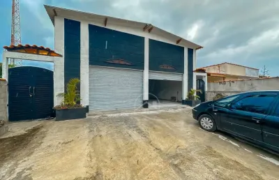 Salão galpão à venda , ,   no bairro estância dos eucaliptos, 3500 metros da praia, peruíbe-sp