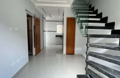 Sobrado com 3 dormitórios à venda, 73 m² por r$ 325.000 - mirim - praia grande/sp