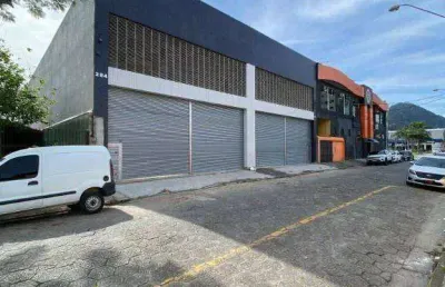 Galpão para alugar, 420 m² por r$ 20.000,00/mês - boqueirão - praia grande/sp