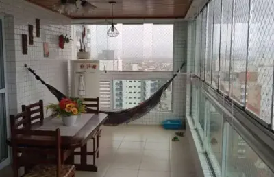 Apartamento de alto padrão à venda no bairro vila tupi, praia grande – vista para o mar