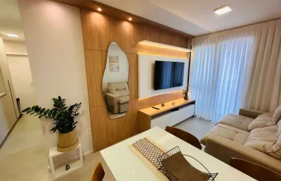 Apartamento mobiliado 02 dormitórios c/ 1 suíte - areias