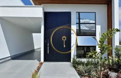 Linda casa com design moderno semimobiliada no bairro potecas em são josé.