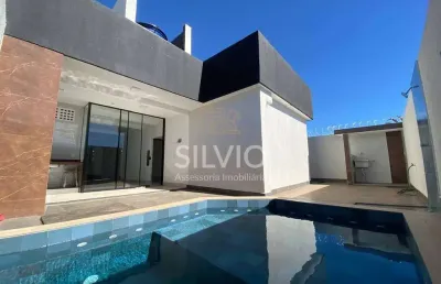 Casa nova em condomínio fechado, com 3 suítes e lazer, arniqueira