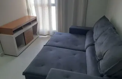 Apto bairro brasil mobiliado, porteira fechada, 2/4 sendo 1 su´pite 1 vaga de garagem