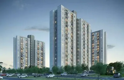 Vox residencial | construtora longitude | construção | 41 metros | 02 dormitórios | varanda | 01 vaga